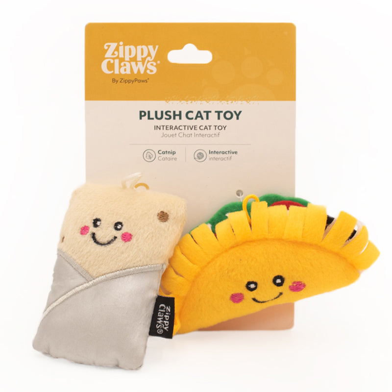 ZippyClaws NomNomz Taco and Burrito